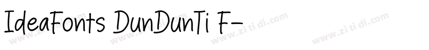 IdeaFonts DunDunTi F字体转换